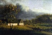 Jens Juel A Storm Brewing Behind a Farmhouse in Zealand oil painting picture wholesale